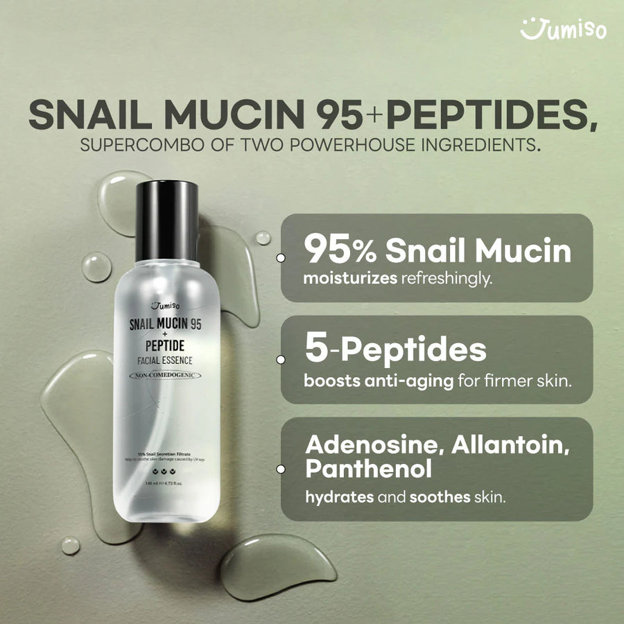 JUMISO Snail Mucin 95 + Peptide Facial Essence 140ml