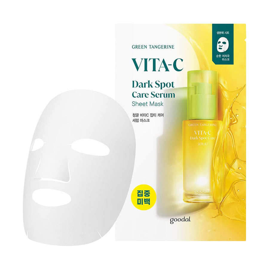 GOODAL Green Tangerine VitaC Dark Spot Care Serum Sheet Mask